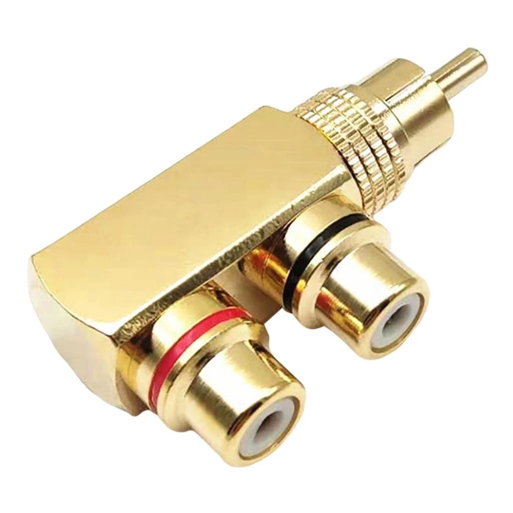 Adattatori per connettori ad angolo retto RCA Maschio a femmina Spina audio 90