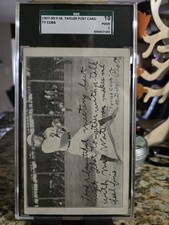 1907 H.M. Taylor Ty Cobb Rookie Postcard - Batting - SGC 1