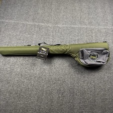 BW Sports Fly Rod & Reel Case 4-Piece Green Sling Fly Fishing Travel Storage