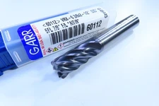 NEW 3/8" GARR VRX 6 FLUTE 60112 SOLID CARBIDE .030" RADIUS MILLING END MILL