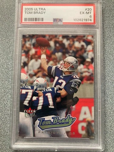 2005 FLEER ULTRA TOM BRADY #20 PSA 6 HOF GOAT LEGEND!