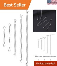 5Pcs Silver Stainless Steel Chain Links Silver for Women