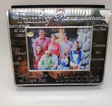 GODINGER Silver Plated FAMILY Photo Album Brand New In Box Holds 100 4x6 Photos