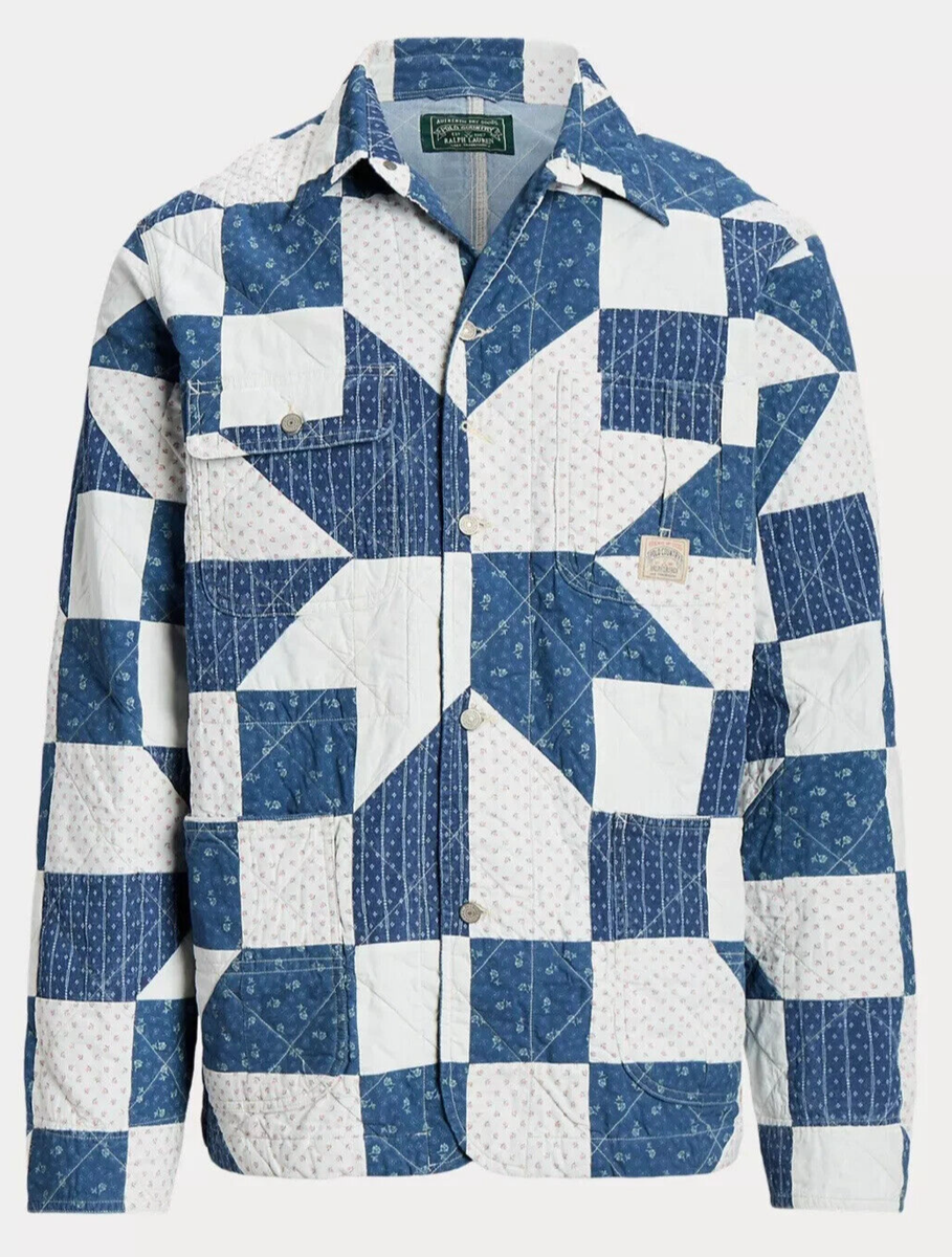 Ralph Lauren Polo Country Quilted Patchwork Aztec Sportsman Shirt