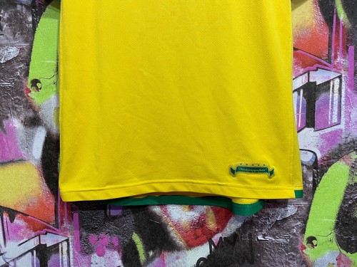 Brazil WORLD CUP 2006 Home Shirt Camisa CBF Brasil Soccer Jersey Nike Mens sz L - Picture 5 of 16