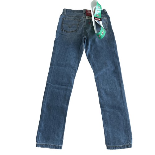 Levi’s Youth 720 High Rise Super Skinny Light Wash Jeans Adjustable Size 8 - Picture 2 of 6