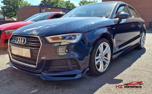 DIVISOR DE LABIOS PARA PARACHOQUES DELANTERO NEGRO BRILLANTE PARA AUDI A3 8V 2017 2020 S LINE S3 BERLINA - Imagen 5 de 11