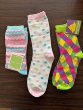 Lot of 3 Easter Socks