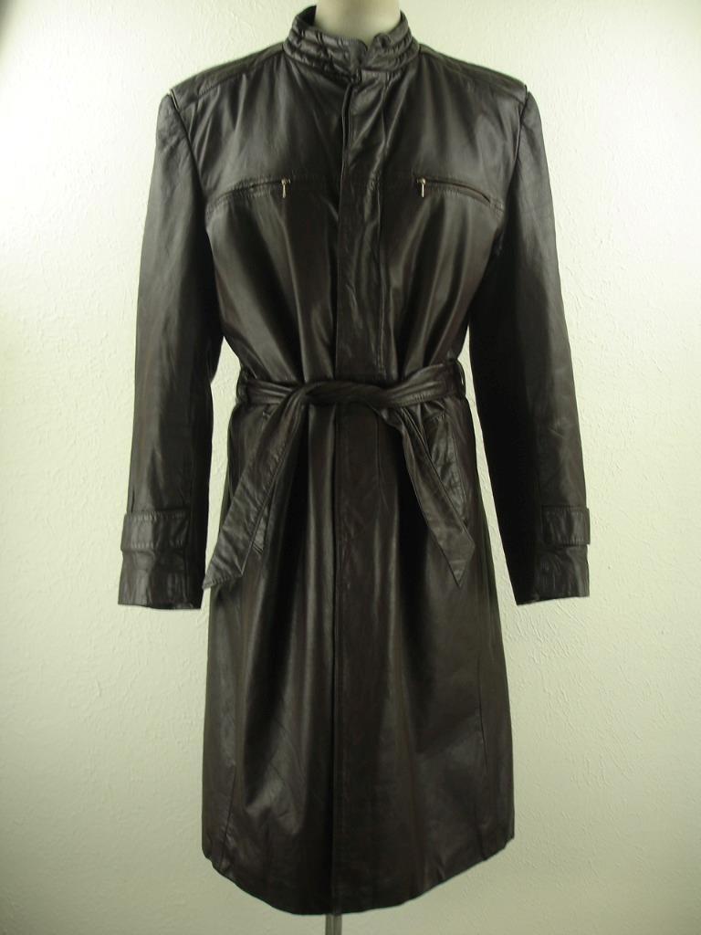 ジャケット・アウター Supreme D-Ring Trench Coat black Men's S Vtg 1970s Eros Dark Brown Leather Long Insulated