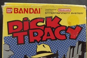 Dick Tracy (Nintendo NES) CIB Complete W/Manual & Rare Warning Slip, Damaged Box