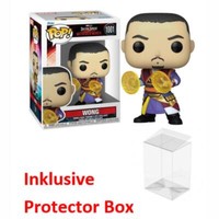 Funko Pop Marvel Doctor Strange #1001 Wong Bobble-Head Sealed + Protector Box