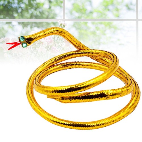 2 SERPENTI TRAVESTIMENTO EGIZIANA EGIZIO SERPENTE CLEOPATRA ACCESSORI CARNEVALE - Picture 2 of 2