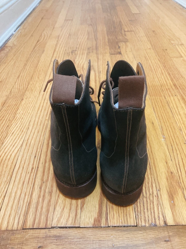 Bota Jersey CROCKETT & JONES en Gamuza Marrón Oscuro Talla 5 Orig. $595 seminuevo Foto 3 de 4