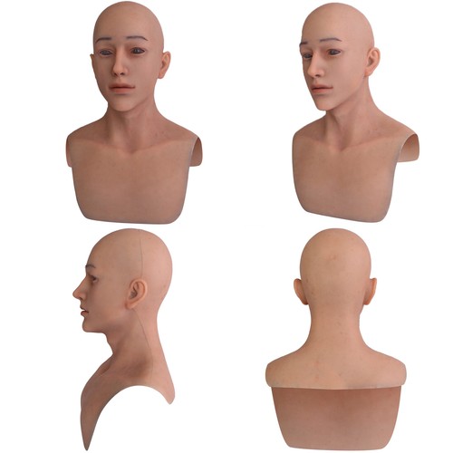 Cosplay Halloween Silikon Maske realistische männliche Maske Kopfbedeckung Männer volle Kopfbedeckung - Bild 6 von 9