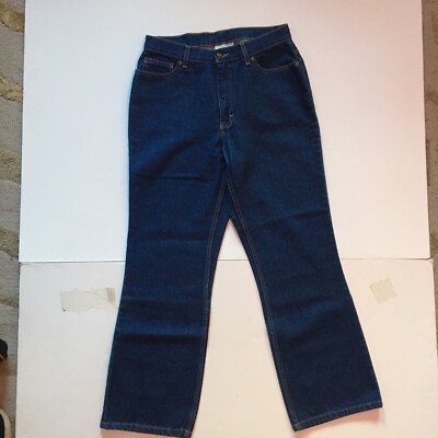 Jeanology Collection Newport News Jeans Womens Size 12P Boot Cut Indigo  Denim