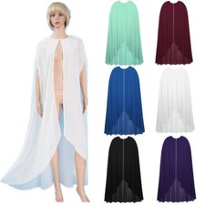 Women Bridal Wedding Capes Veils Chiffon Bridal Wrap Wedding Cloak with Arm Hole