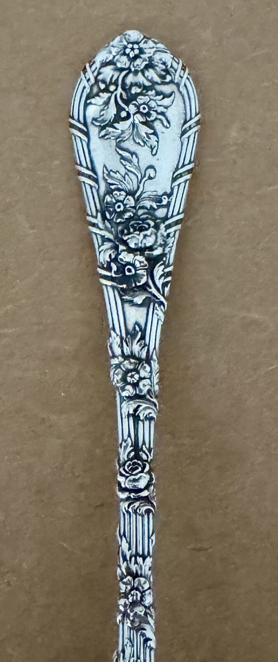 ART NOUVEAU DURGIN GORHAM DELFÍN ESTERLINA TENEDOR GRANDE PARA SERVIR SIN MONOGRAMA Foto 2 de 4