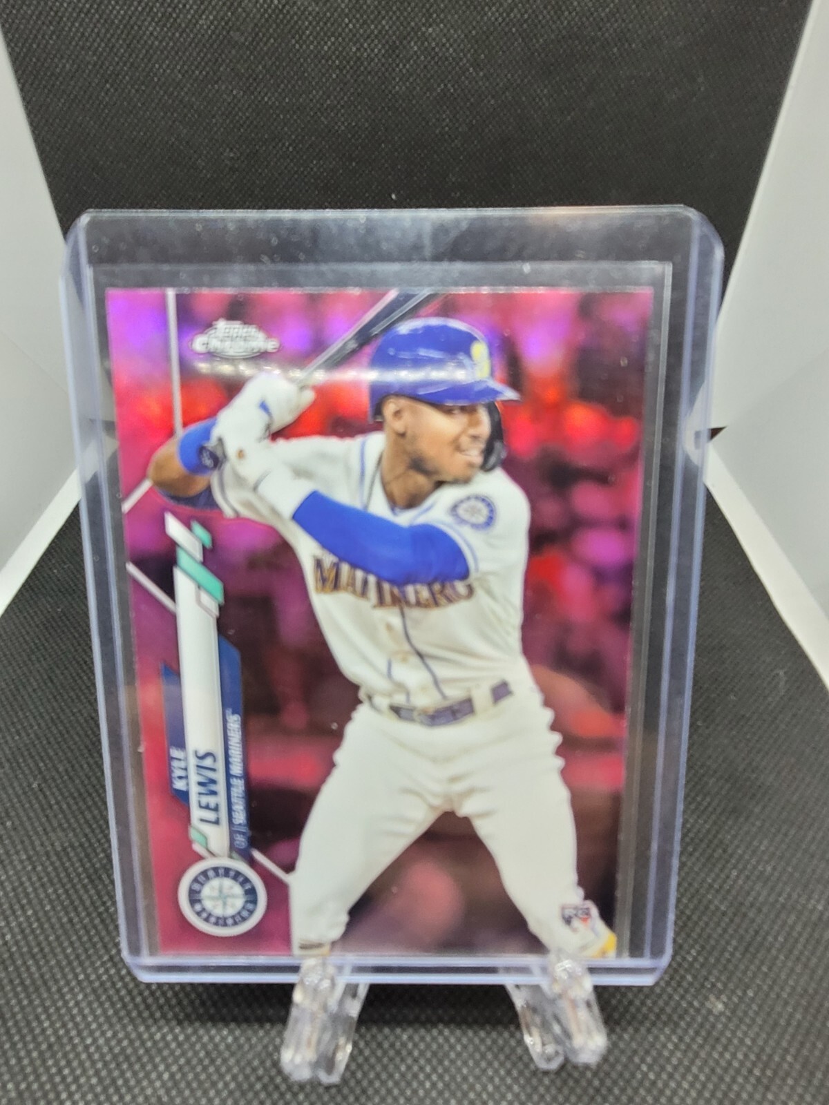 2020 Topps Chrome - Pink Refractor #186 Kyle Lewis (RC)