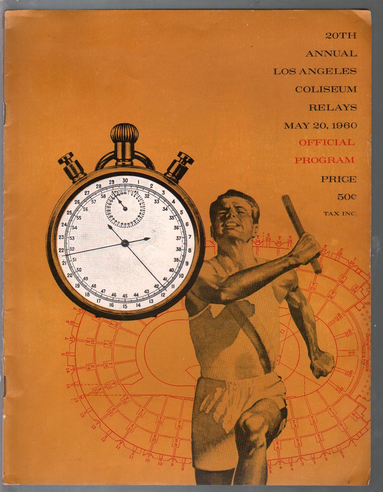MAG: Los Angeles Coliseum Relays 5/20/1960-Sponsored by Olympic Games ...
