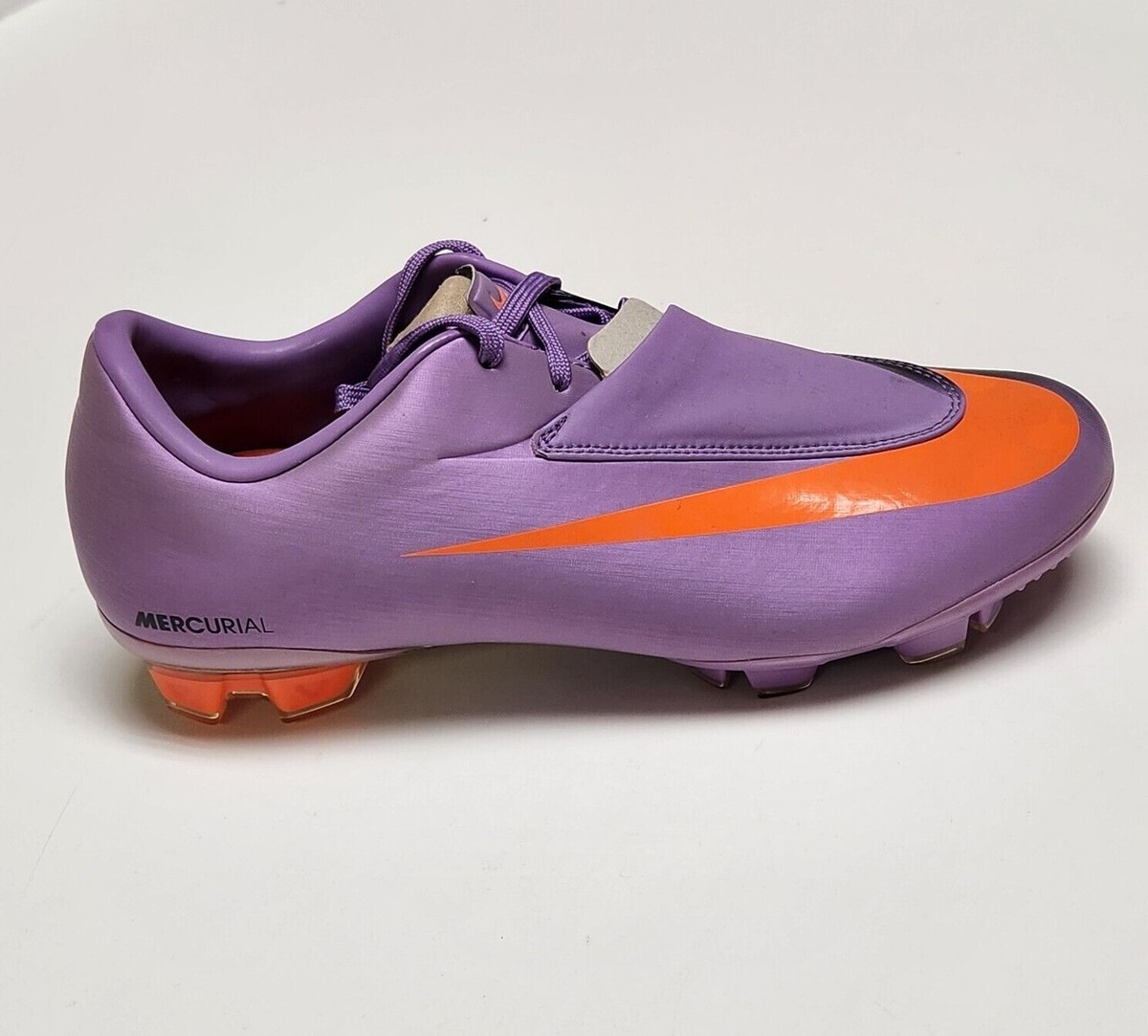 Nike Jr. Mercurial Vapor VI FG Kids Soccer Shoes Violet Pop-Orange