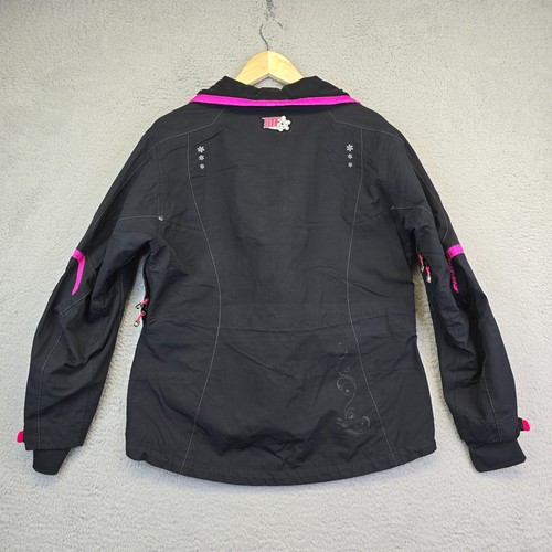Motorfist Jacket Women’s M Black Pink Retro Moto Cyberpunk Shell Snowmobile - Picture 14 of 24