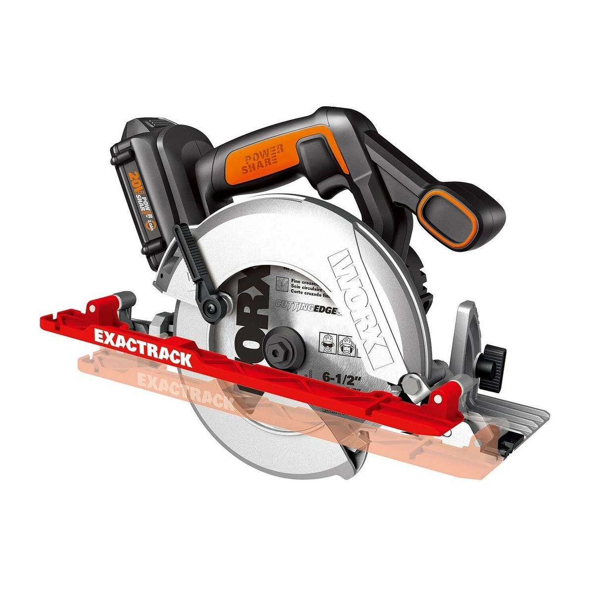 POWER SHARE 20-Volt 6-1/2 in. Circular Saw ExacTrack POWER SHARE 20-Volt 6-1/2 in. Circular Saw ExacTrack