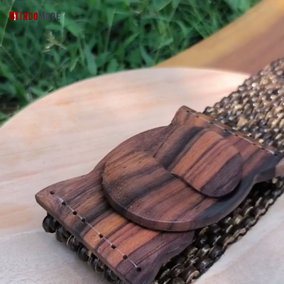 Natural Color Handcrafted Coconut Shell Elongated Beads  display picture 1