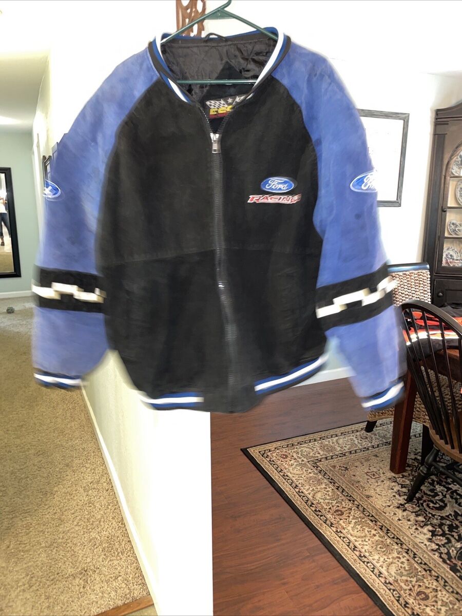NASCAR Vintage Ford racing jacket ,XL, Blue And Black | eBay NASCAR Vintage Ford racing jacket ,XL, Blue And Black | eBay