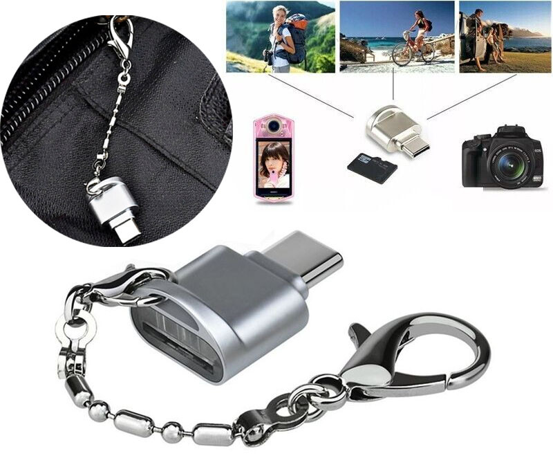 TypeC To Micro SD TF Card Reader OTG USB Adapter Converter For Samsung Phone LOT