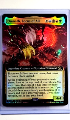 MTG Magic the Gathering MOM Extended Art Promo Foil #387 Omnath, Locus of All