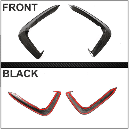 Parachoques delanteros de carbono aletas flaps Canard labio para Audi A5 Sline S5 2017-19 - Imagen 10 de 11