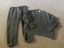 Women  s THE GREAT Brand Slouch Sweatshirt  Jogger Pant Outfit Sz 1 Bin 319