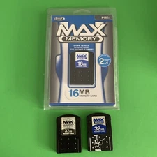 3 Datel Memory Cards 1x16 MB (New) 2x32 MB (Used Tested) PS2 Sony Playstation