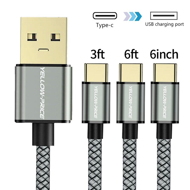 Samsung A20 A30 S10/S9/S8 5G/Plus/E Braided USB C 3A Fast Charging Cord Cable 2M Samsung A20 A30 S10/S9/S8 5G/Plus/E Braided USB C 3A Fast Charging Cord Cable 2M