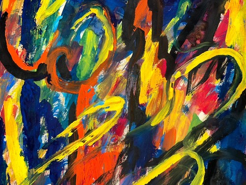 Beatrice Roitman Metrick Chicago Woman Artist Gouache Abstract Expressionist Wow - Picture 6 of 6