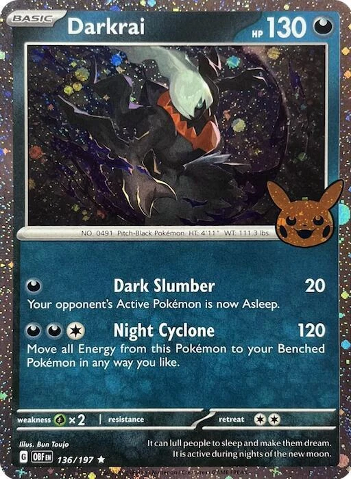 Darkrai Pokmon TCG Individual Collectible Card Game Cards for sale - eBay Darkrai Pokmon TCG Individual Collectible Card Game Cards for sale - eBay