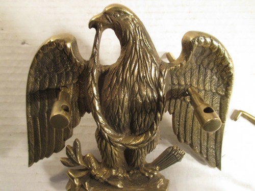 Brass Eagle Door Knocker 5 1/2in X 5 1/2in - Picture 5 of 11