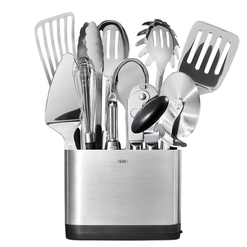 OXO Steel Piece Utensil Set 15 PC Stainless Steel - 第 1/6 張圖片