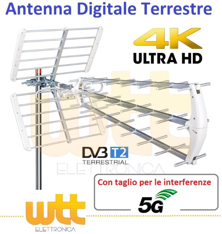 Antenna Tv Esterna Digitale Terrestre Direttiva Alto Guadagno