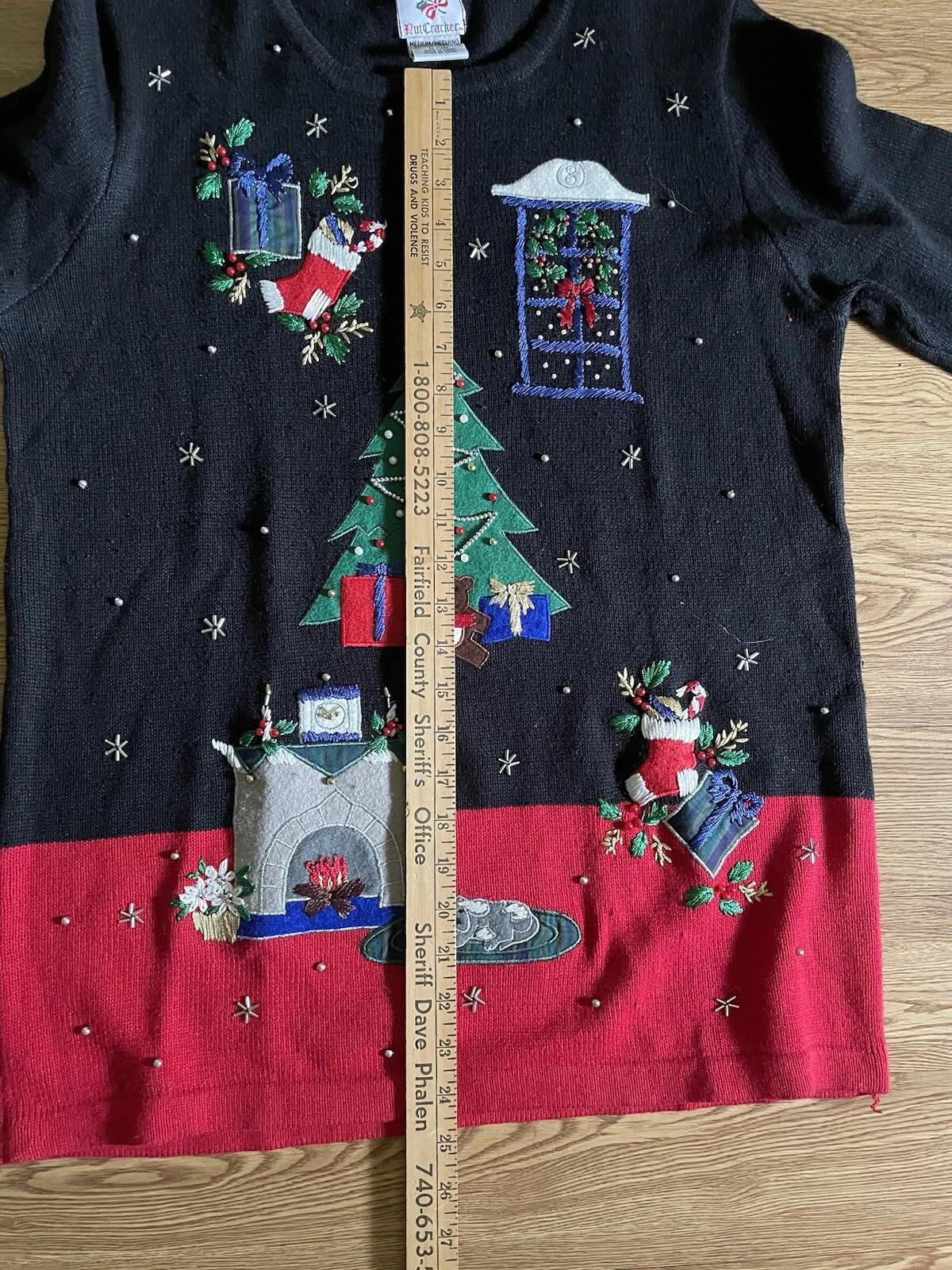 Ugly Christmas Sweater Women Medium Nutcracker Brand