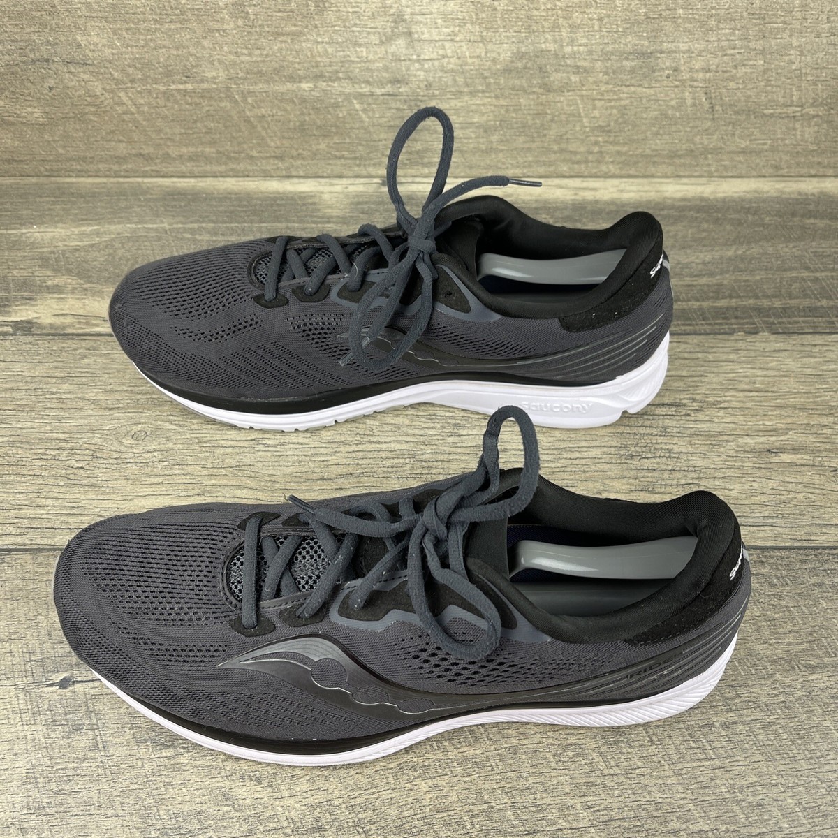 Saucony Mens Ride 14 S20651-45 Black Running Shoes Sneakers  display picture 2