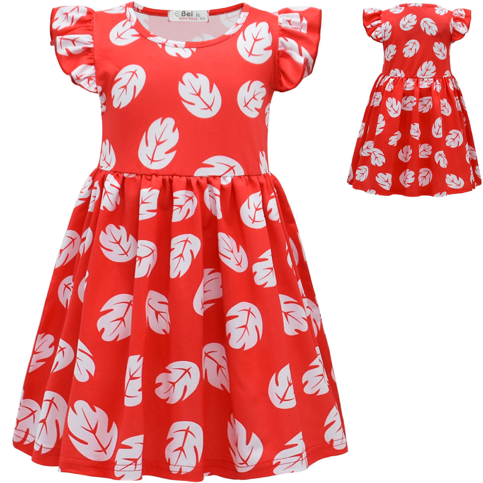 Niñas Lilo & Stitch Lilo Vestido Elegante Disfraz De Lujo Hawai Princesa Lilo Vestido