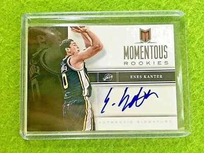ENES KANTER FREEDOM AUTO ROOKIE CARD JAZZ AUTOGRAPH SP RC 2012-13 Momentum  NIKE