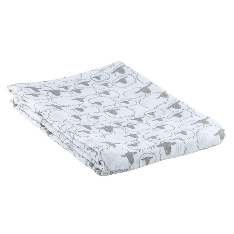 Mezcla de algodón unisex mantas de pañales para bebés