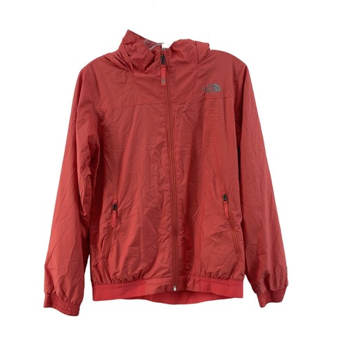 The North Face Girls Youth XL Hooded Pink Windbreaker Jacket Polyester
