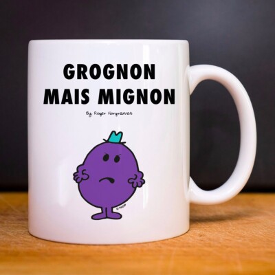 Tasse Tasse Keramik weiß GROGNON MAIS MIGNON