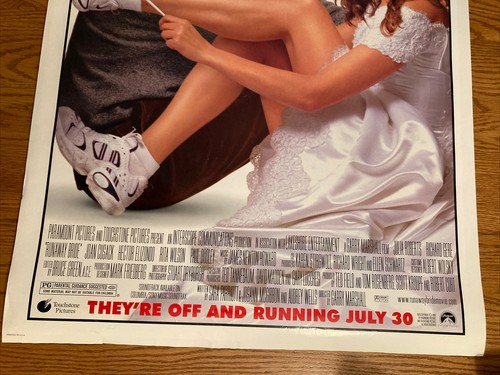Runaway Bride 1999 Paramount gerollt ein Blatt 27 x 41 Advance Comedy Classic - Bild 2 von 6