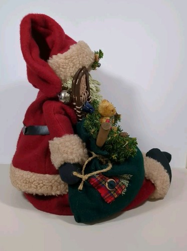 Vintage Santa Claus Sitting Figurine Decor Doll 12" Sitting - Picture 13 of 16