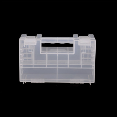 Large Portable Hard Plastic Battery Case Holder Storage Box for AA AAA Batter-qp