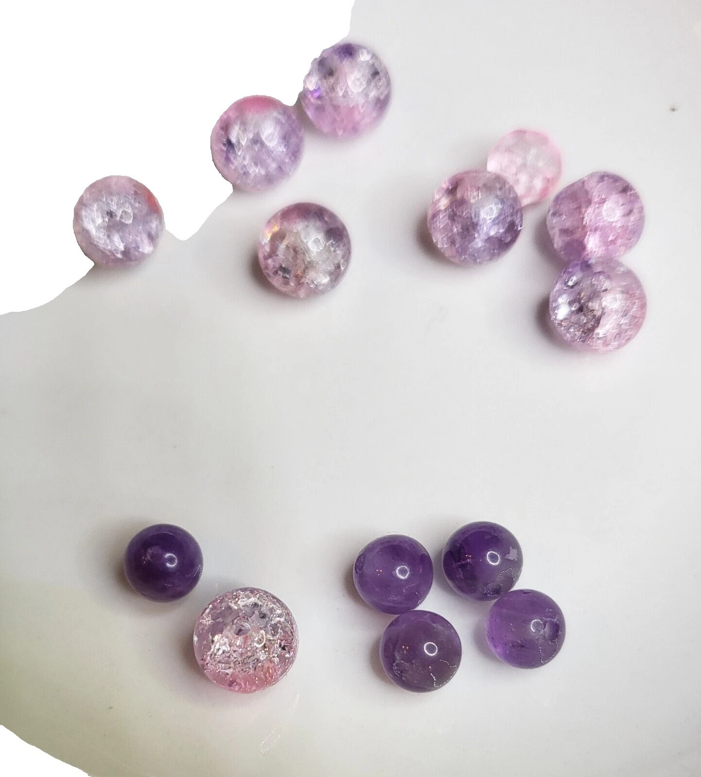 Crackle Glass Jewelry Making Beads